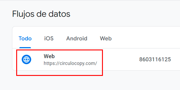 Select the data stream