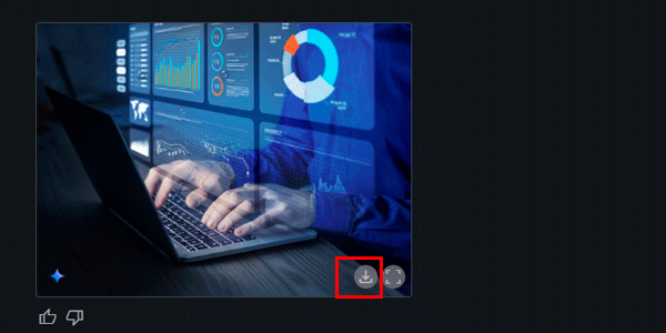 Downloading the image from AI Studio