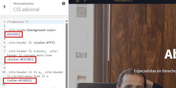 Kolory w Dodatkowym CSS