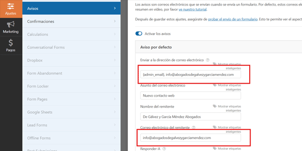 Nowe adresy e-mail w formularzach kontaktowych
