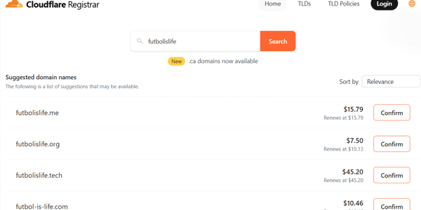 Register a domain with Cloudflare