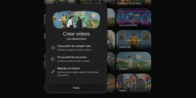 Pop-up per provare Gemini Omni Flash in Gemini con Workspace