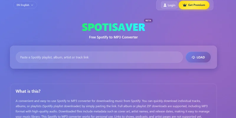 Scaricare musica da Spotify con Spotisaver