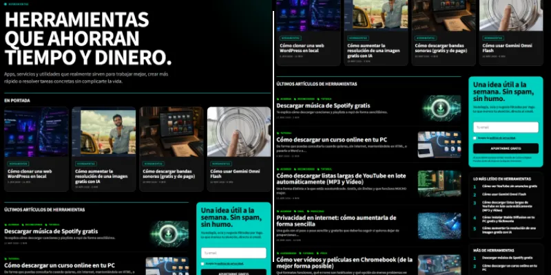 Diseño de las subcategorías