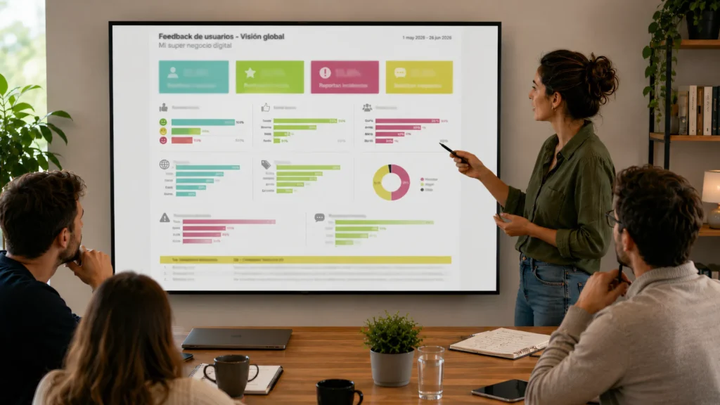 Cómo crear un dashboard de seguimiento de feedback de cliente y su bovernance