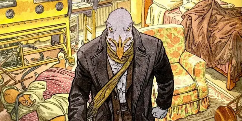 Anthropomorphic animal villain from Blacksad
