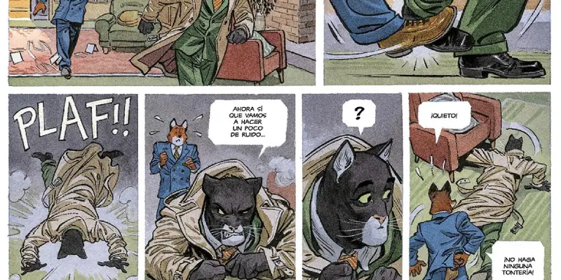 Blacksad page composition