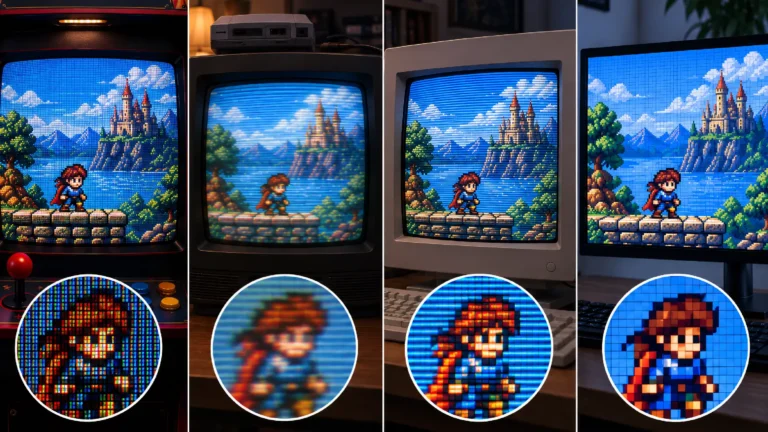 Cómo se veían los juegos retro con pixels