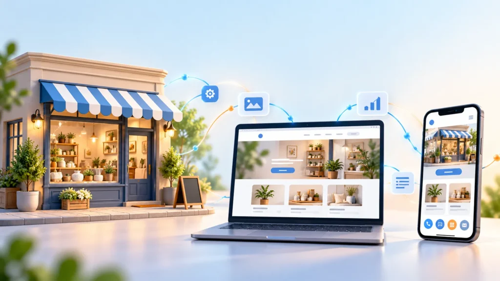 Crear una web de negocio local desde cero con IA